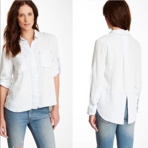 NEW Anthropologie Cloth & Stone Split Back Top S